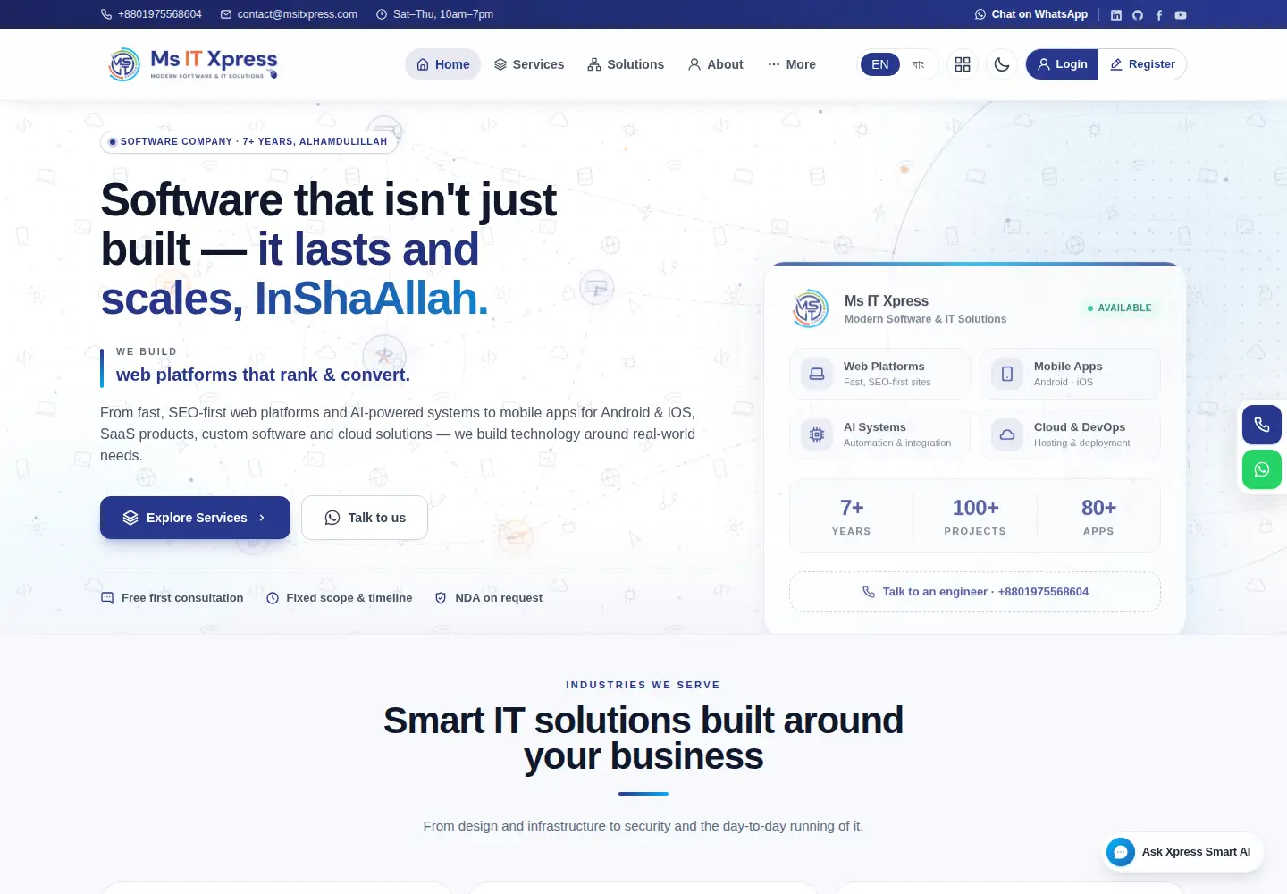 Screenshot of msitxpress.com