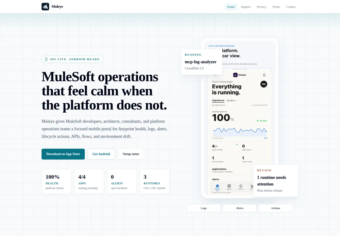 Screenshot of muleye.com
