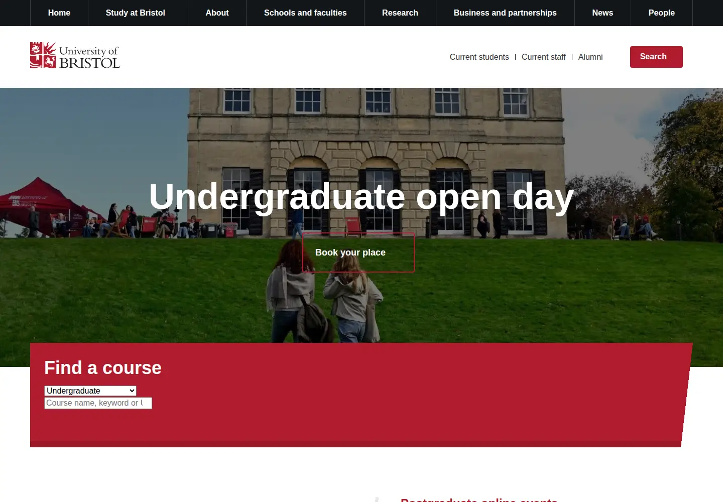 Screenshot of bris.ac.uk