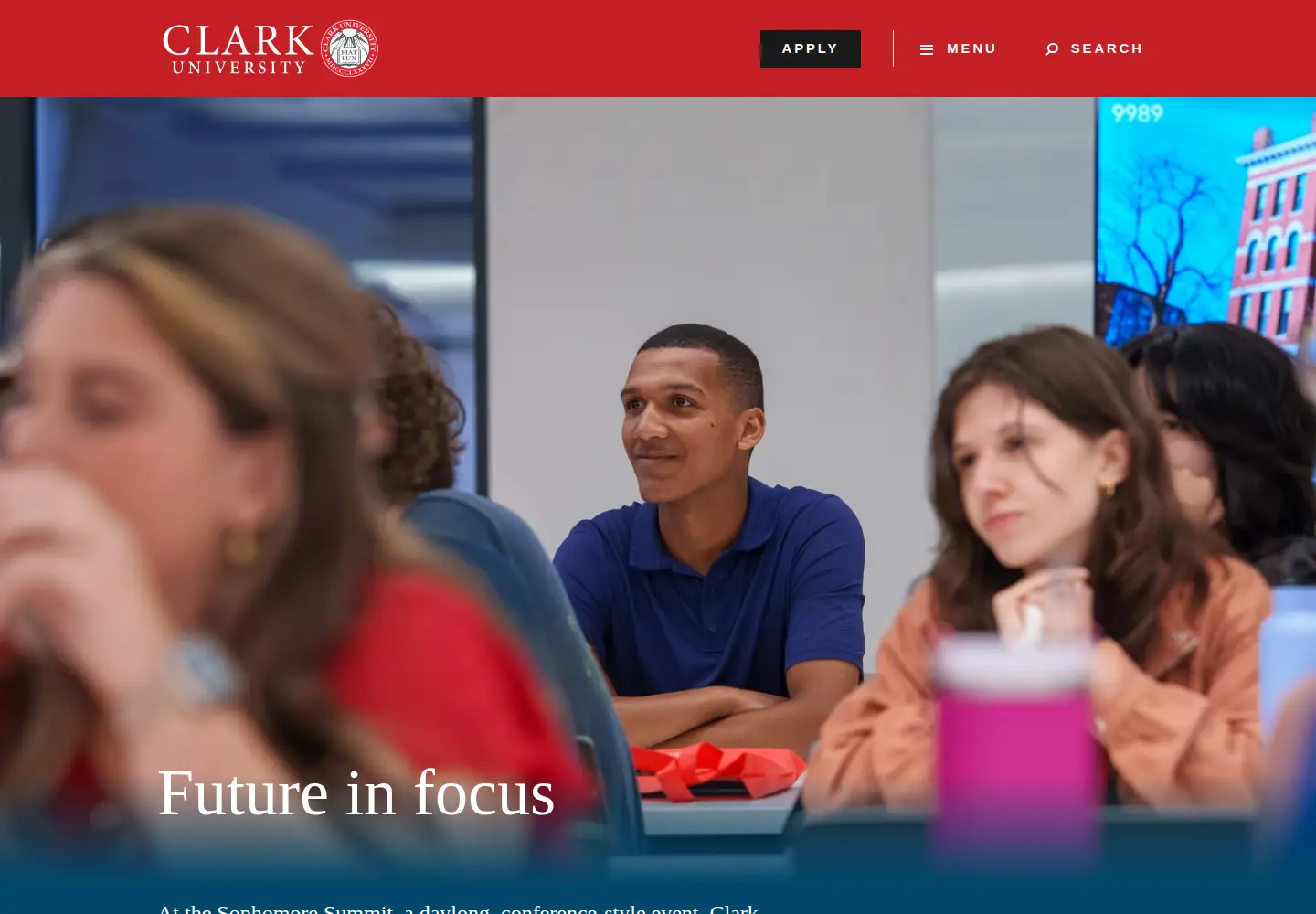 Screenshot of clarku.edu