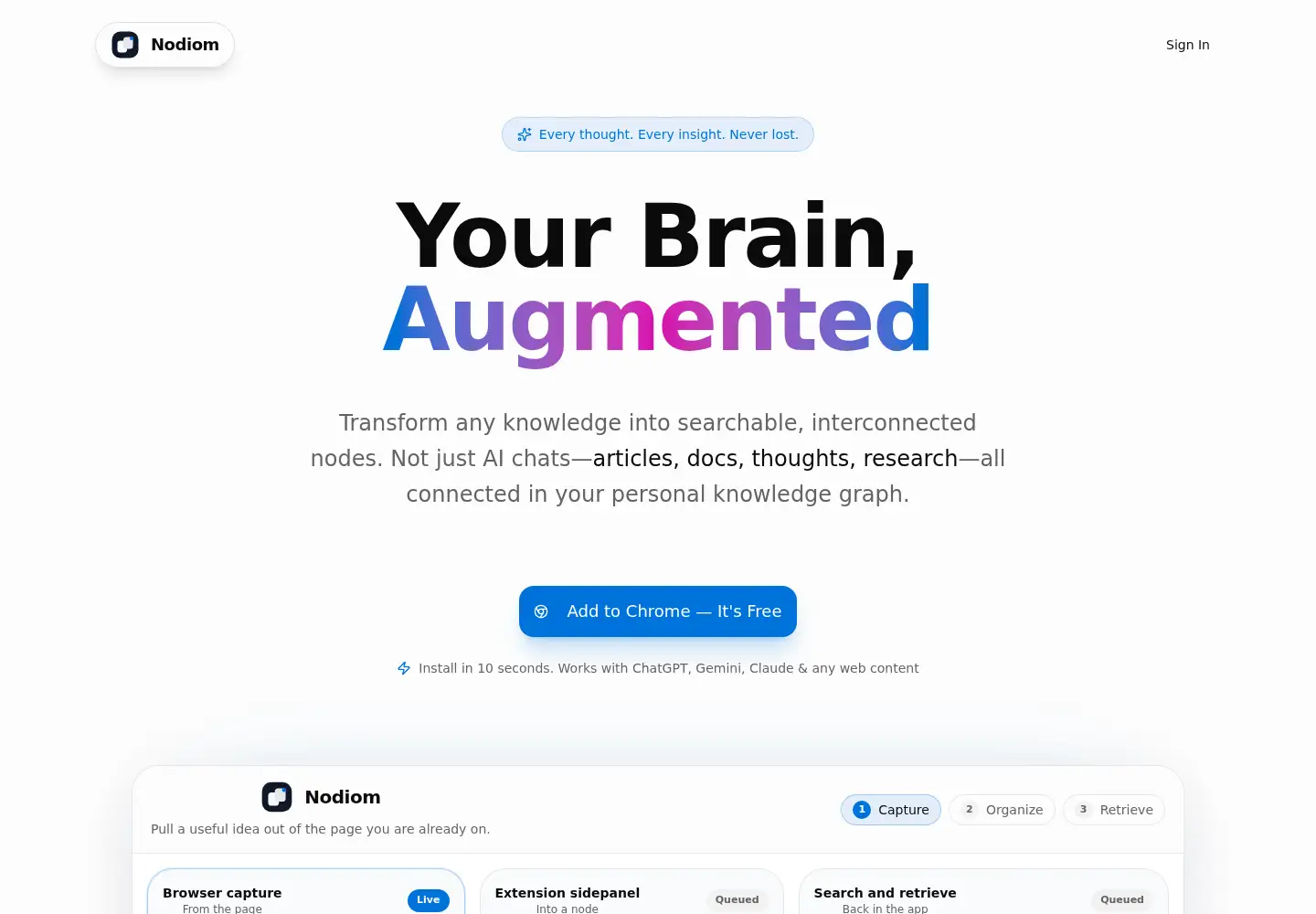 Screenshot of nodiom.com