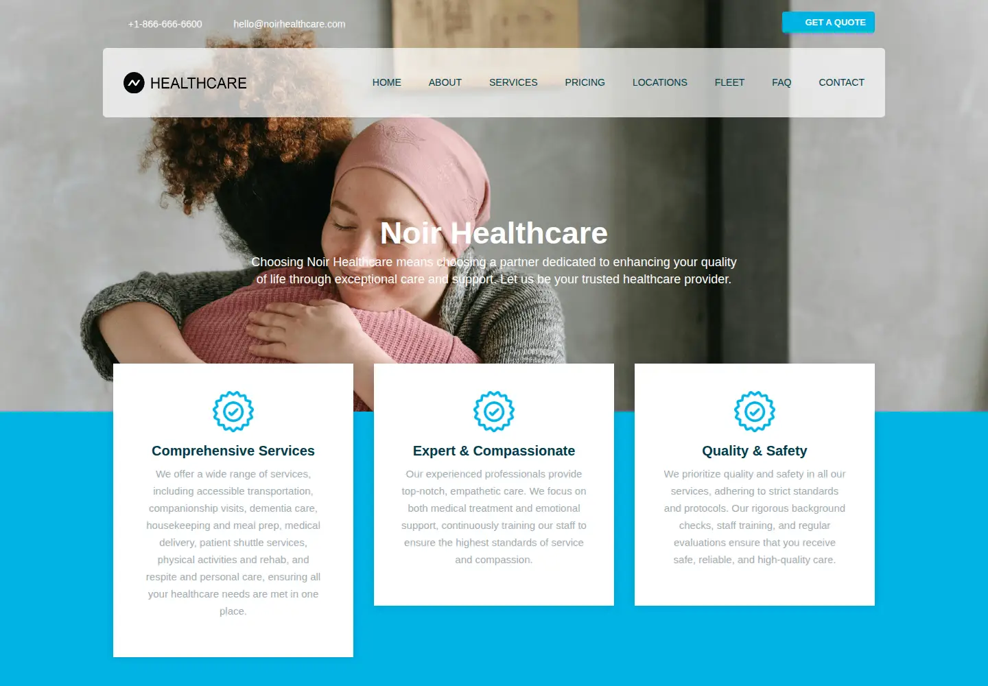 Screenshot of noirhealthcare.com