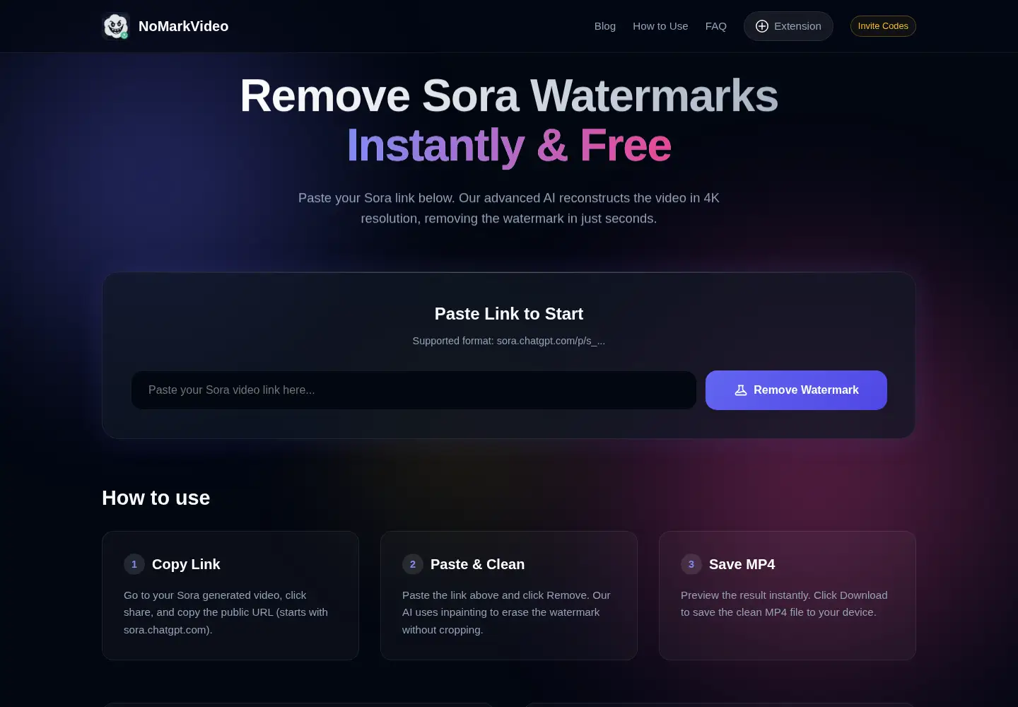 Screenshot of nomarkvideo.com
