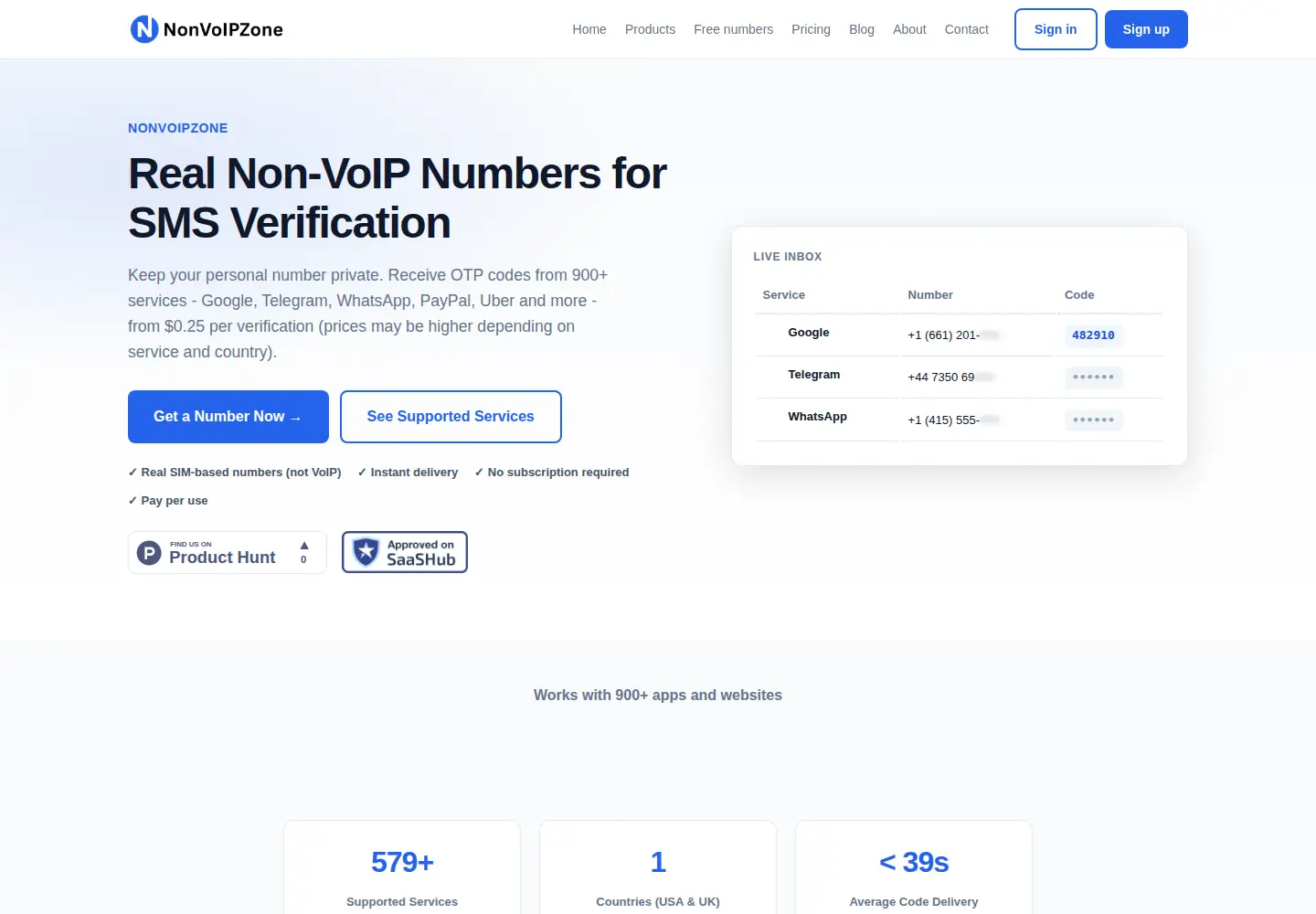 Screenshot of nonvoipzone.com