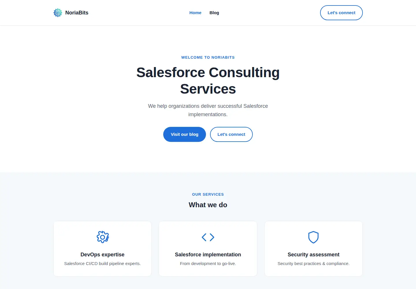 Screenshot of noriabits.com