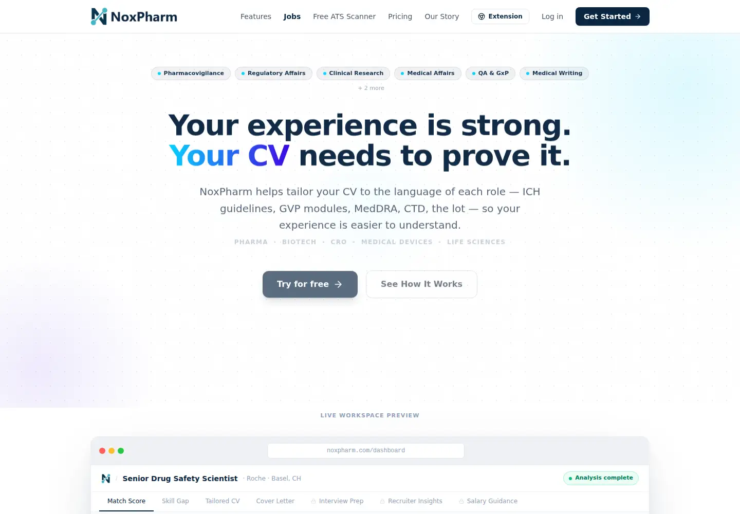 Screenshot of noxpharm.com