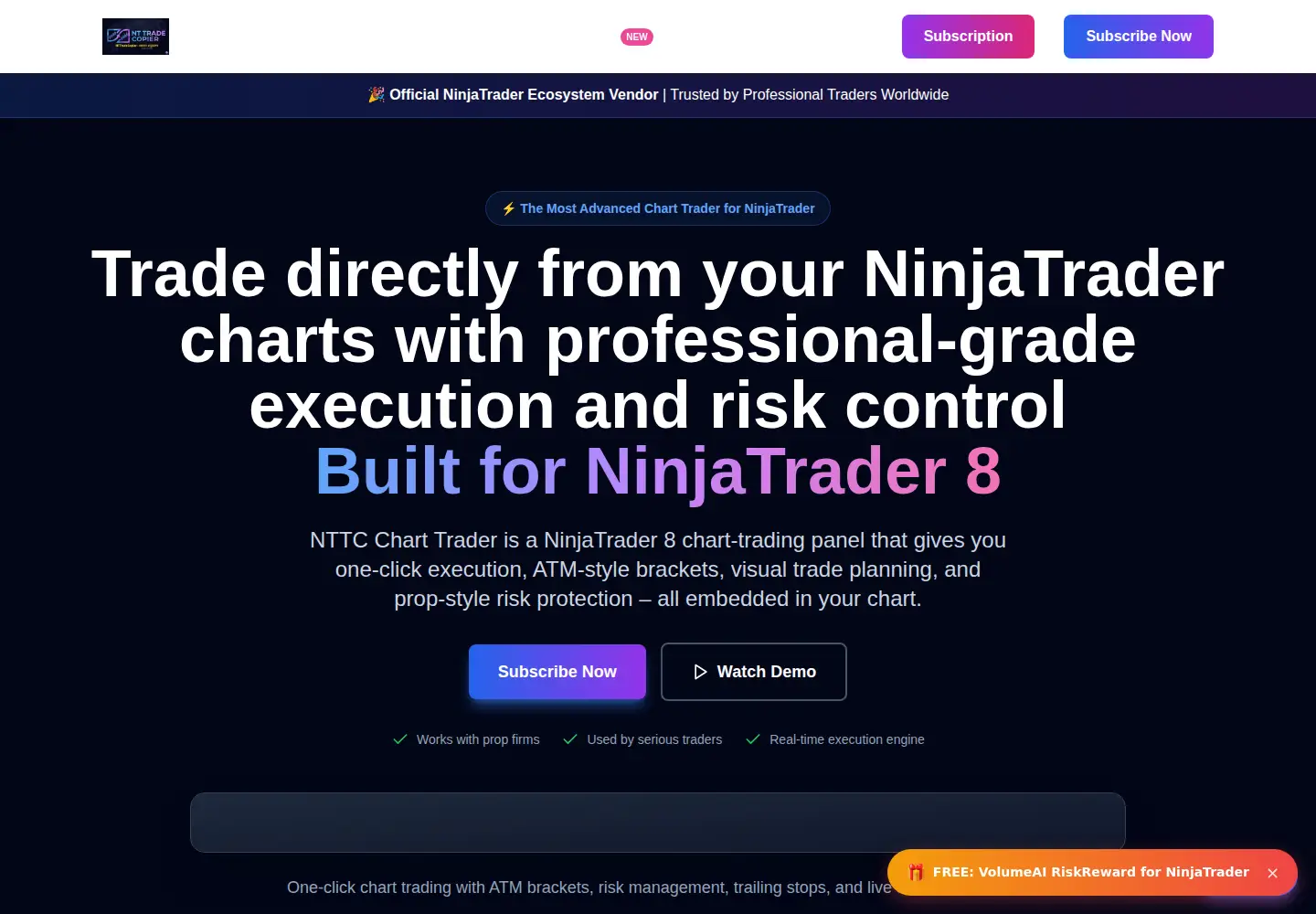 Screenshot of ntcharttrader.com