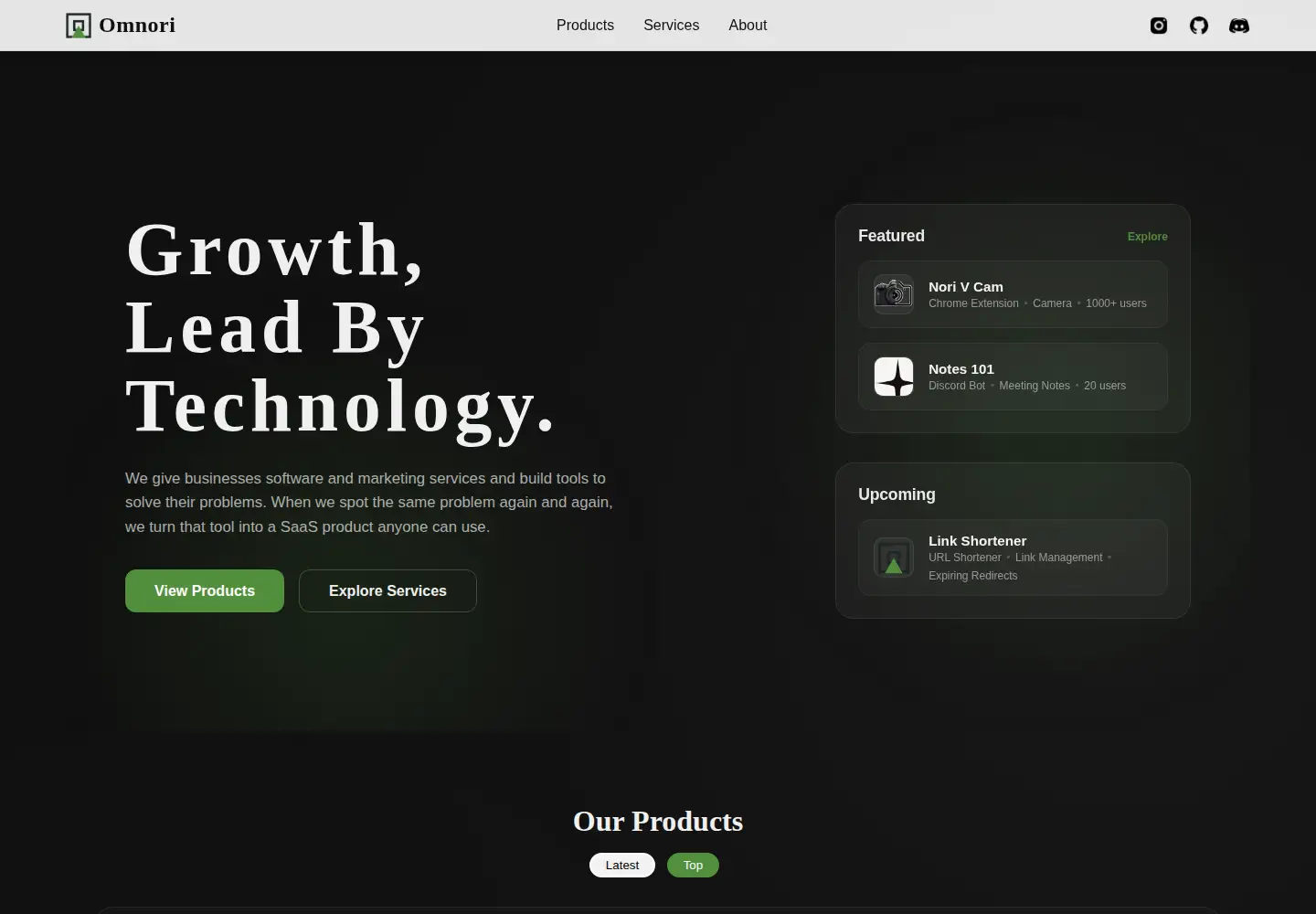 Screenshot of omnori.com