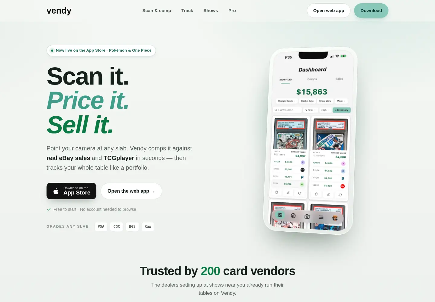 Screenshot of onvendy.com