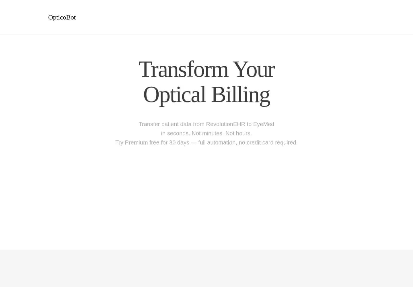 Screenshot of opticobot.com