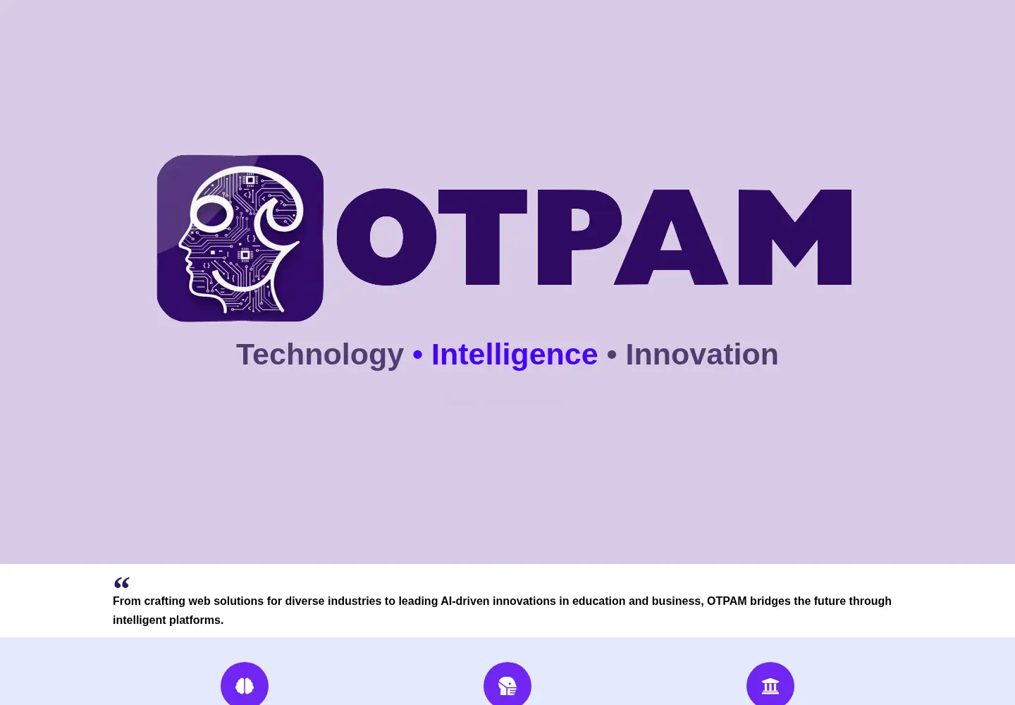 Screenshot of otpam.com