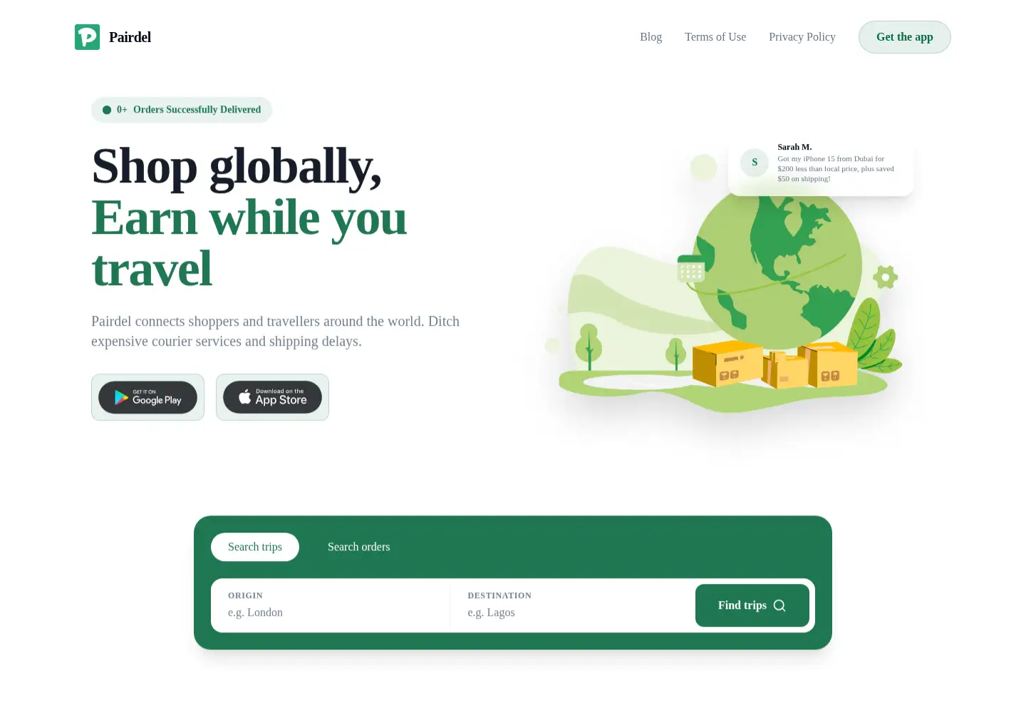 Screenshot of pairdel.com