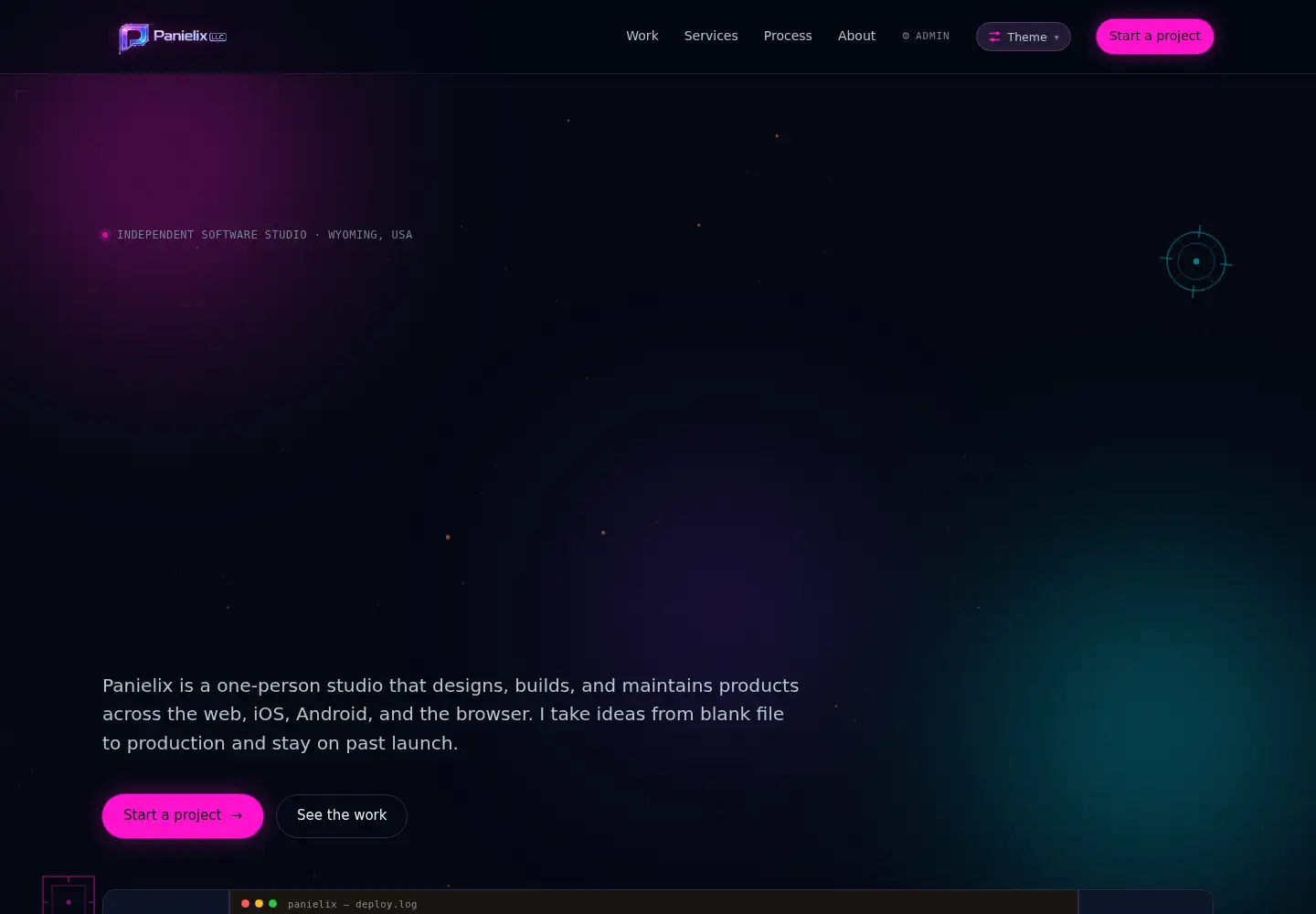Screenshot of panielix.com