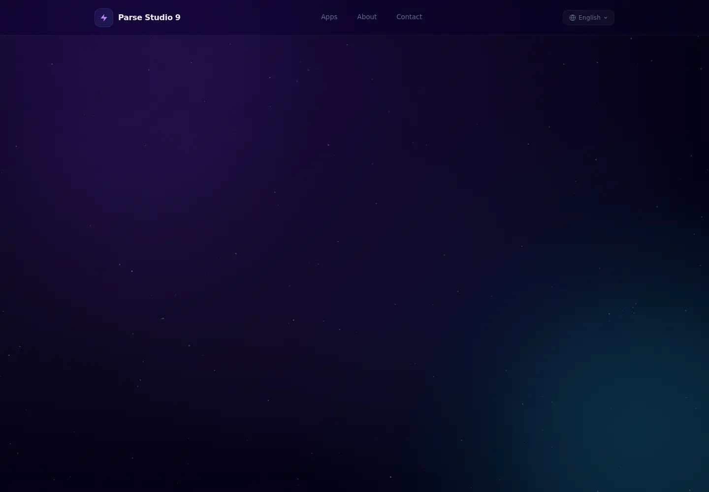 Captured homepage of parsestudio9.com in the current scan