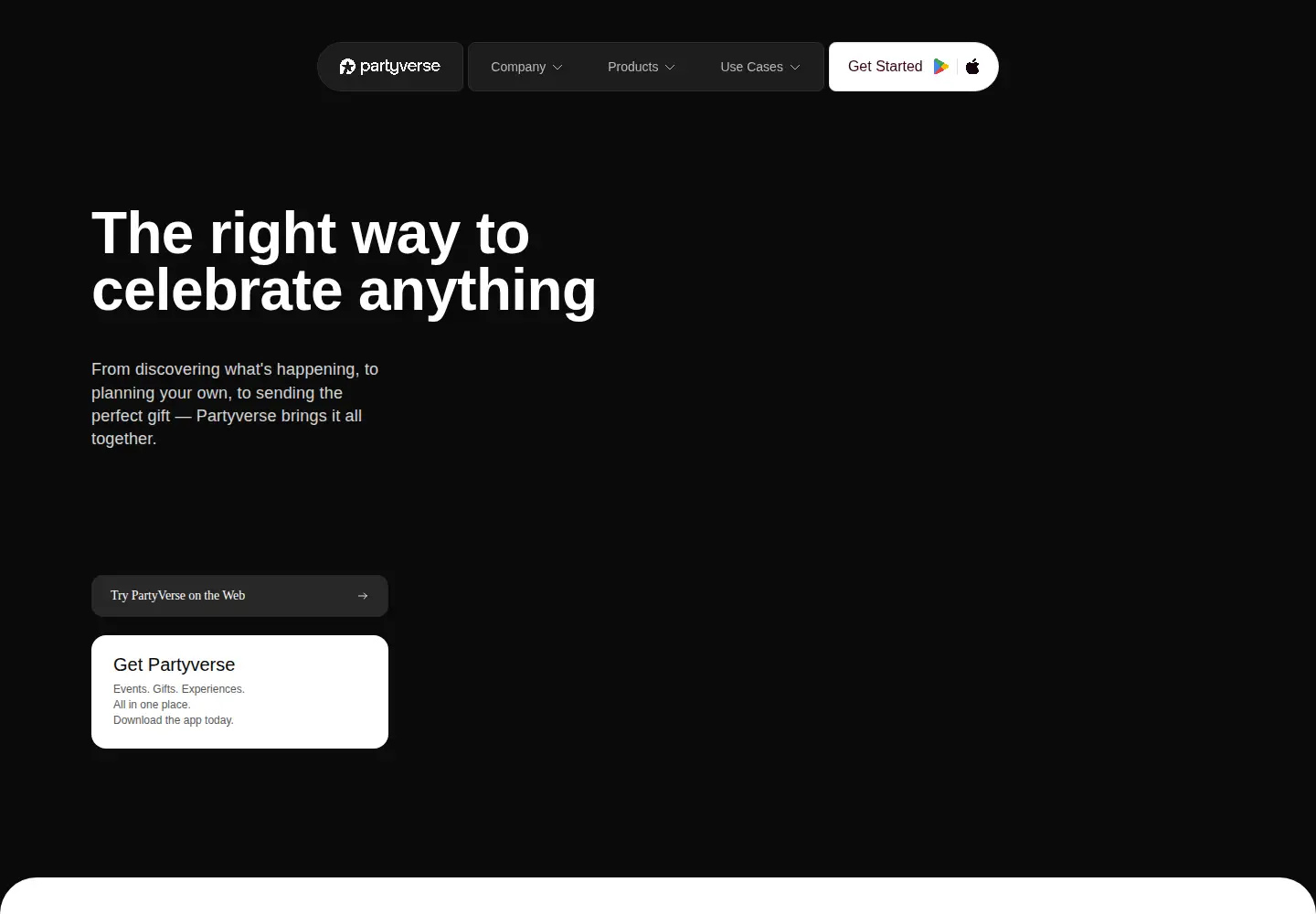 Screenshot of partyvest.com