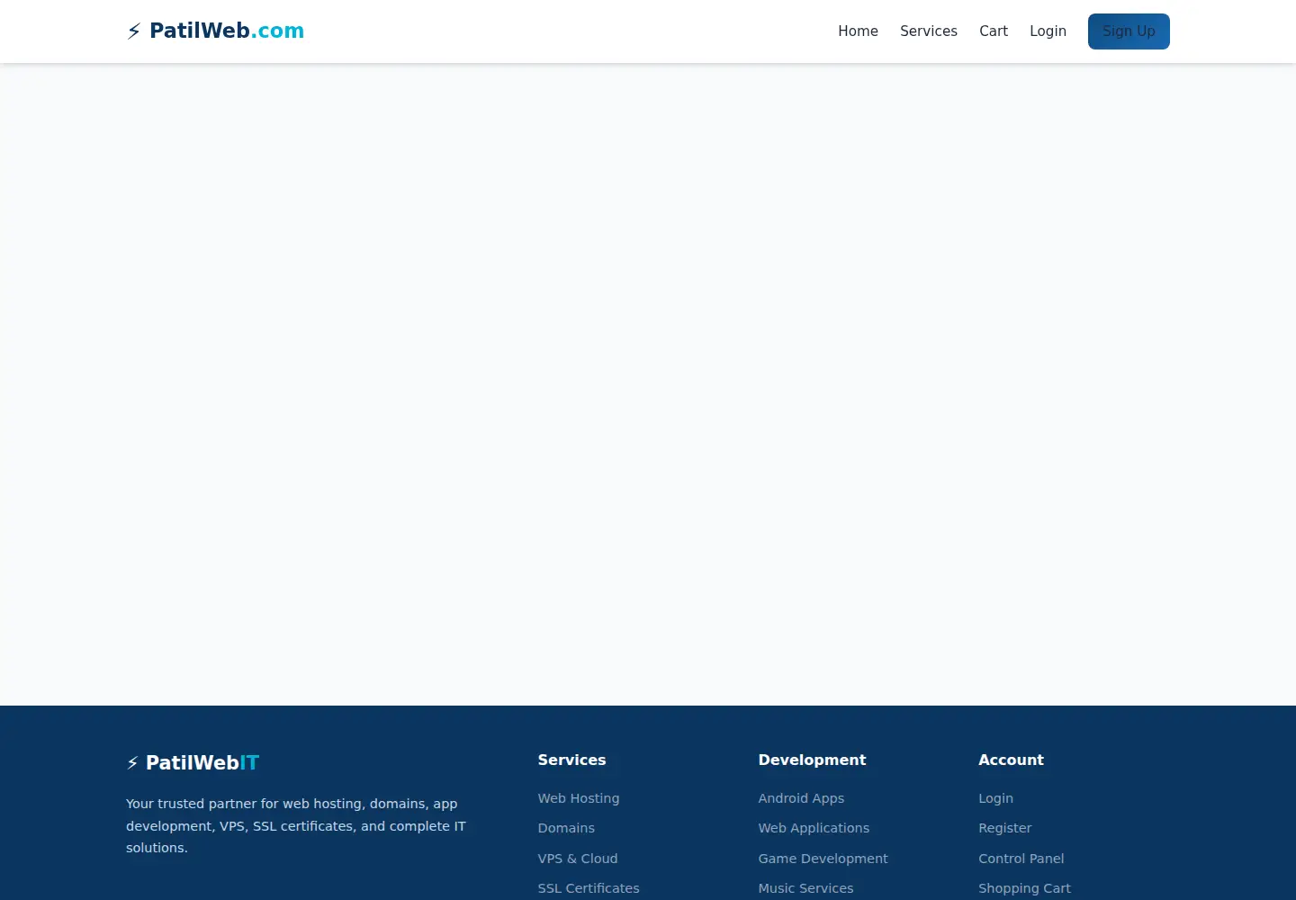Screenshot of patilweb.com