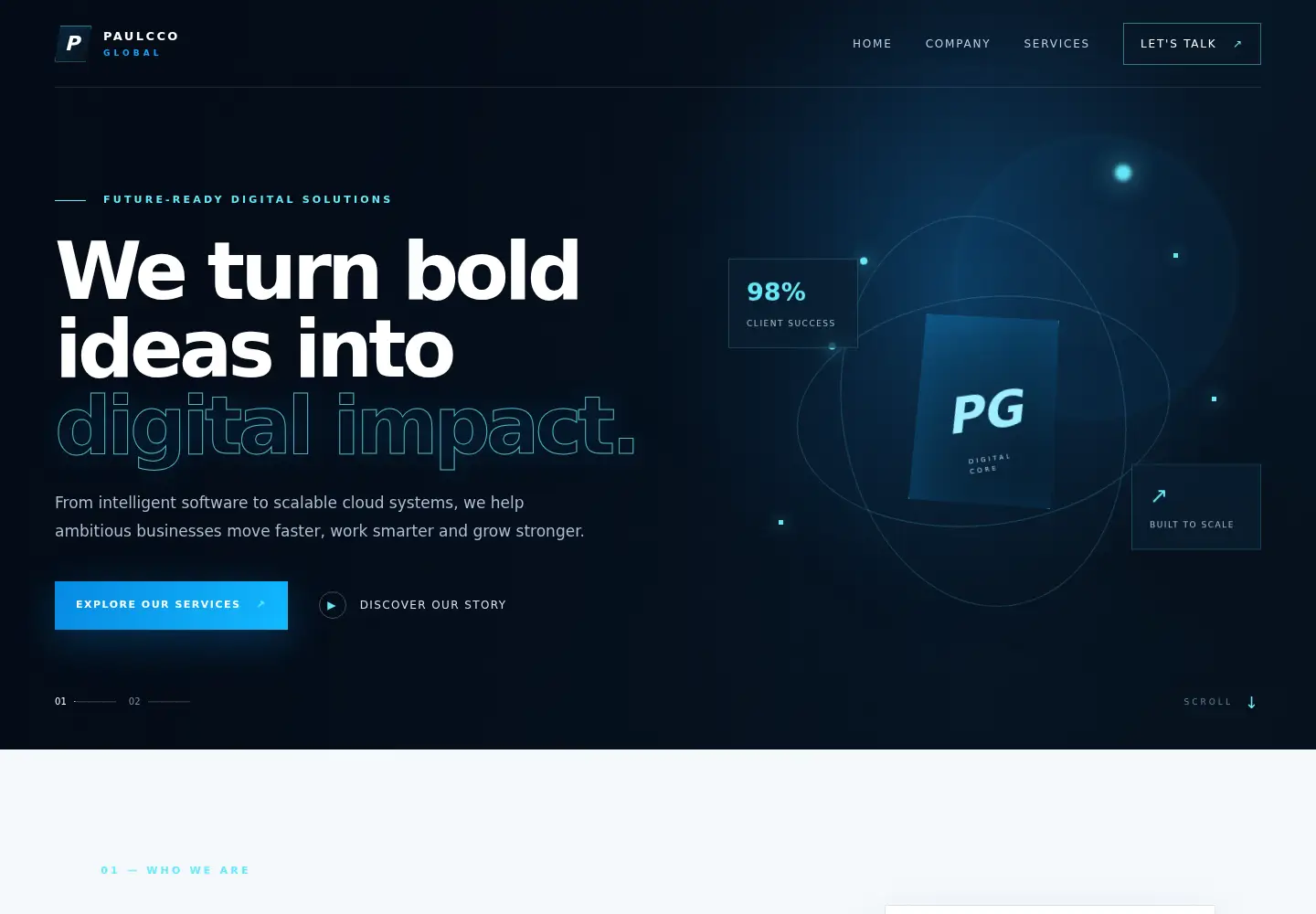 Screenshot of paulccoglobal.com