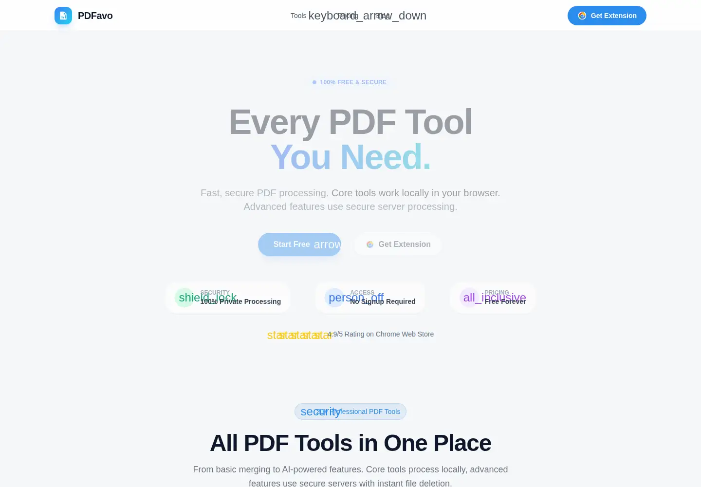 Screenshot of pdfavo.com