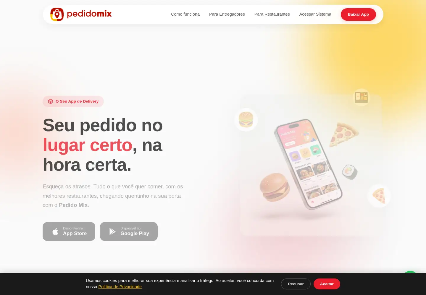 Captured homepage of pedidomix.com in the current scan