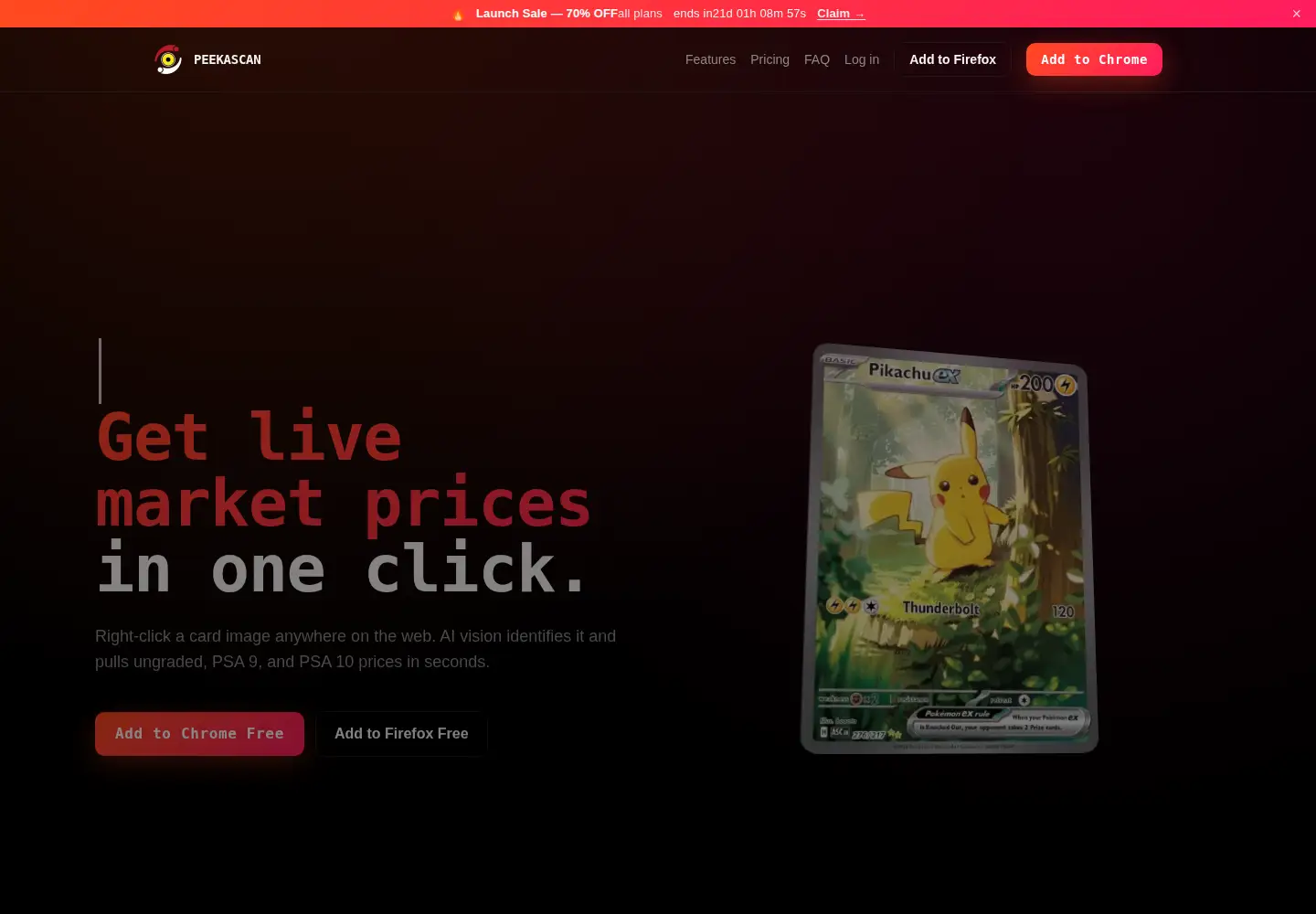 Screenshot of peekascan.com