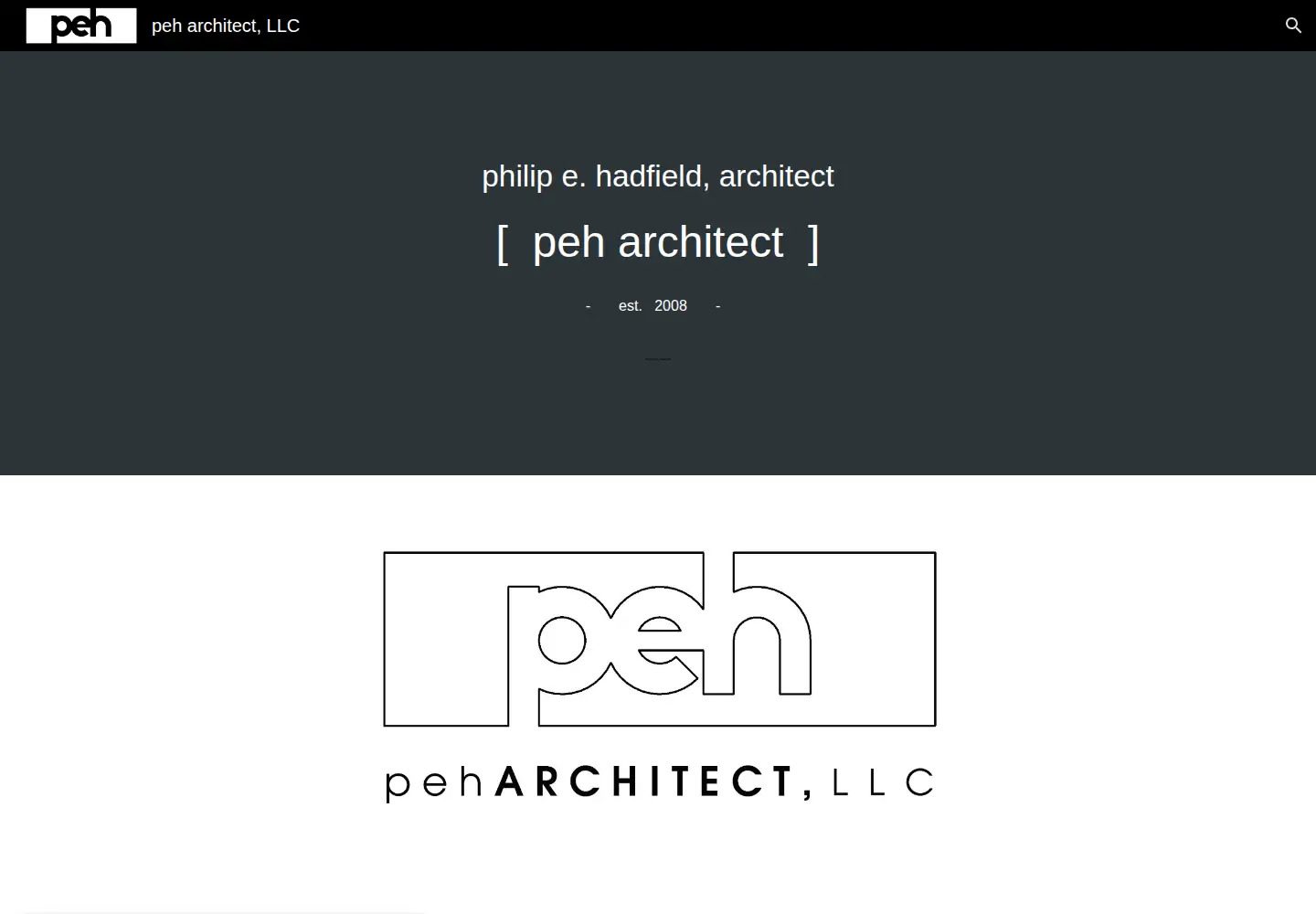 Screenshot of peharchitect.com