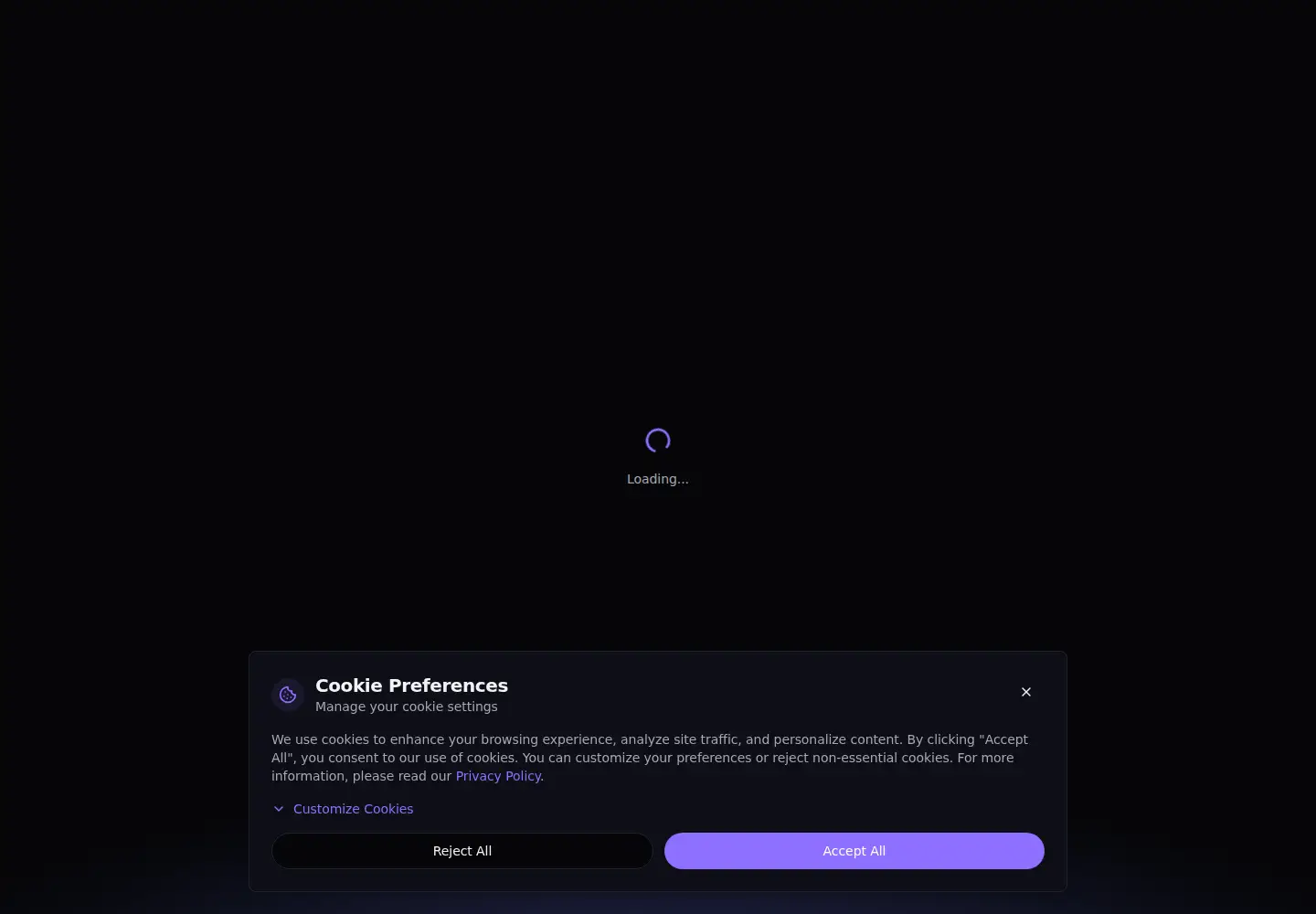 Captured homepage of pendragonx.com in the current scan