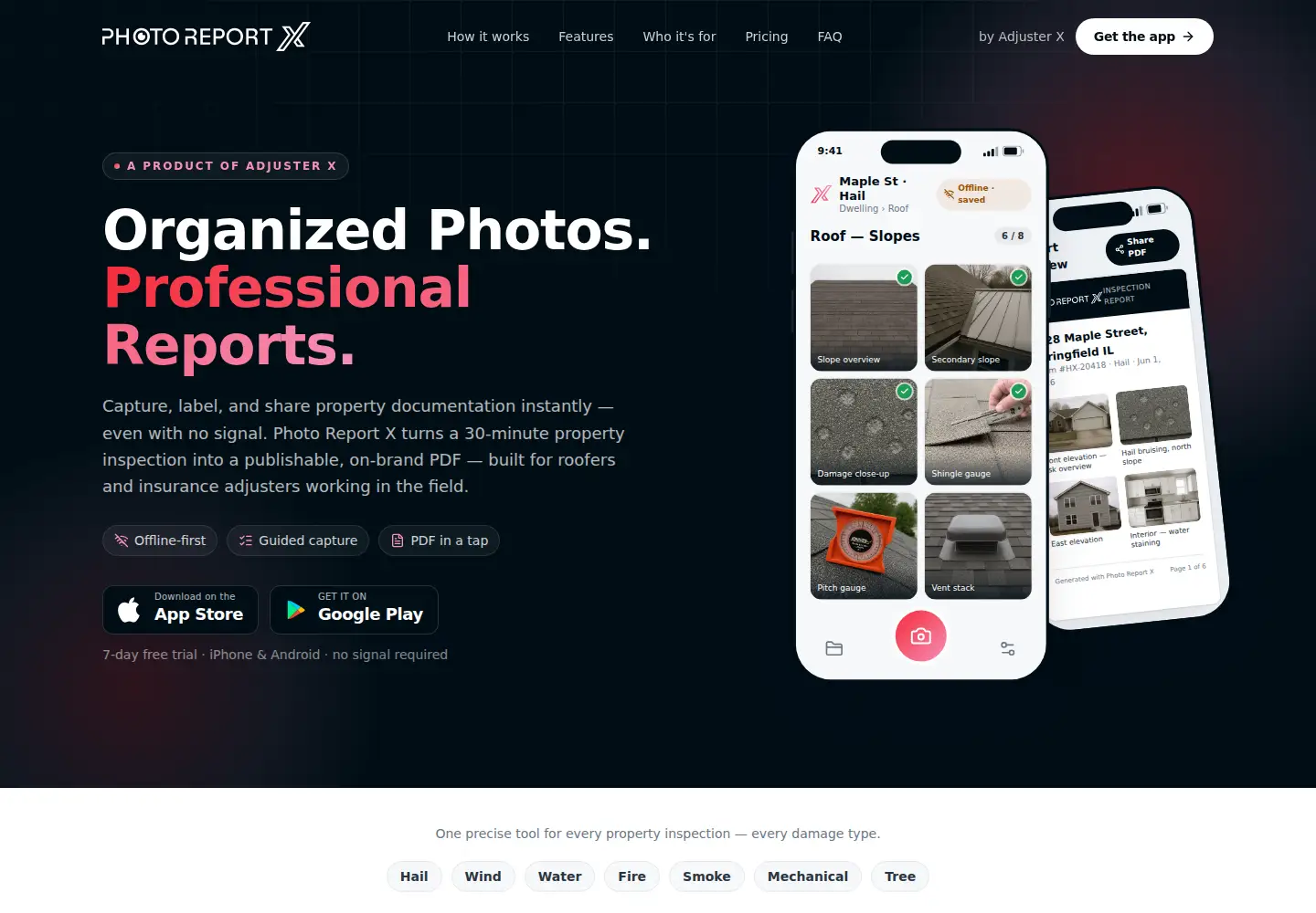 Screenshot of photoreportx.com