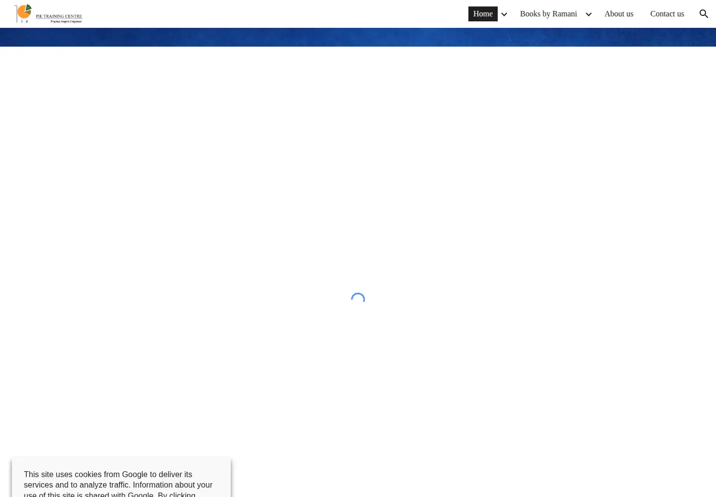Captured homepage of pietraining.com in the current scan