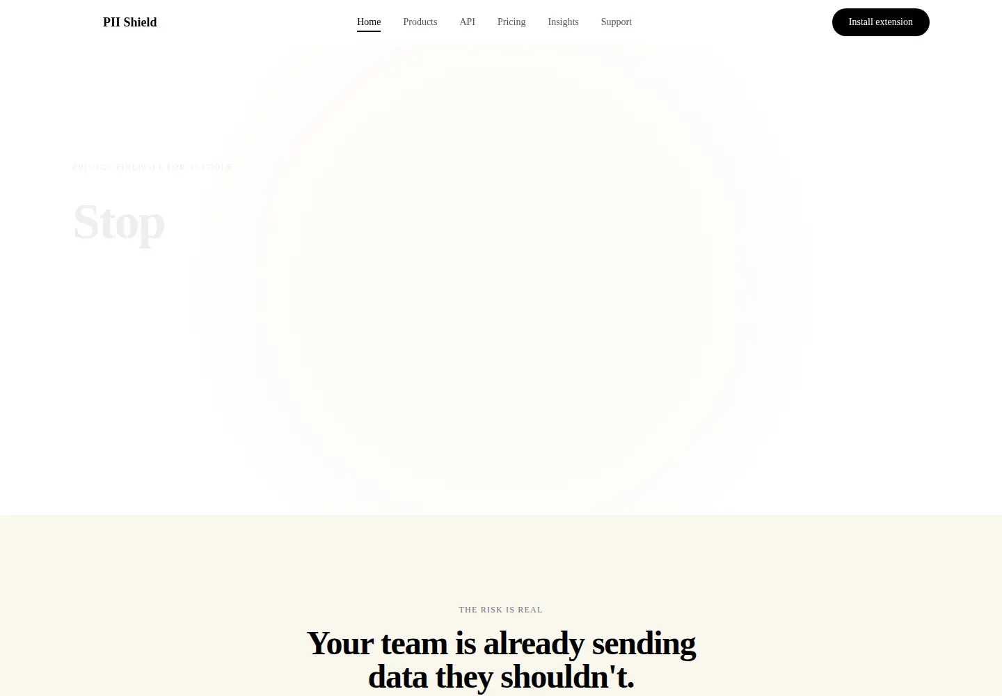 Screenshot of piishield.com