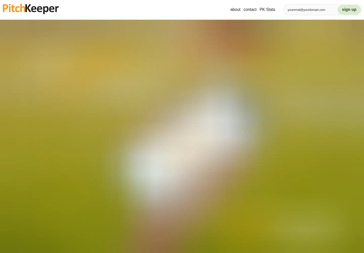 Captured homepage of pitchkeepr.com in the current scan