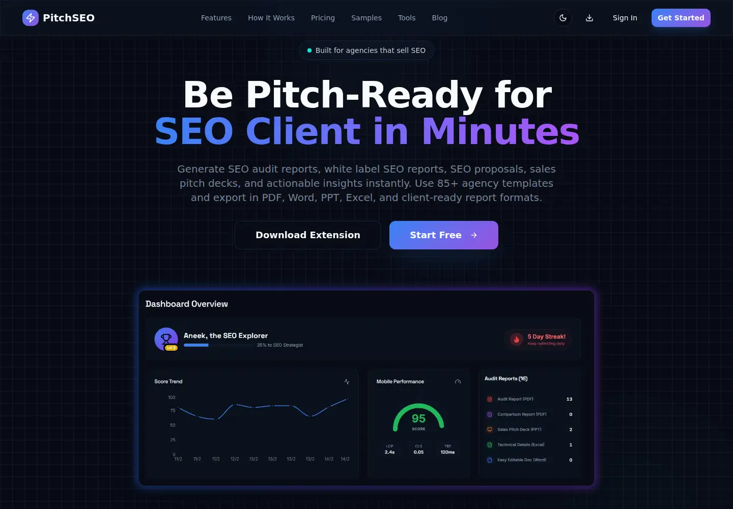 Screenshot of pitchseo.com