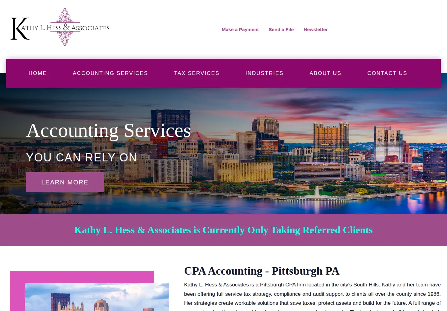 Screenshot of pittsburgh-cpa.com