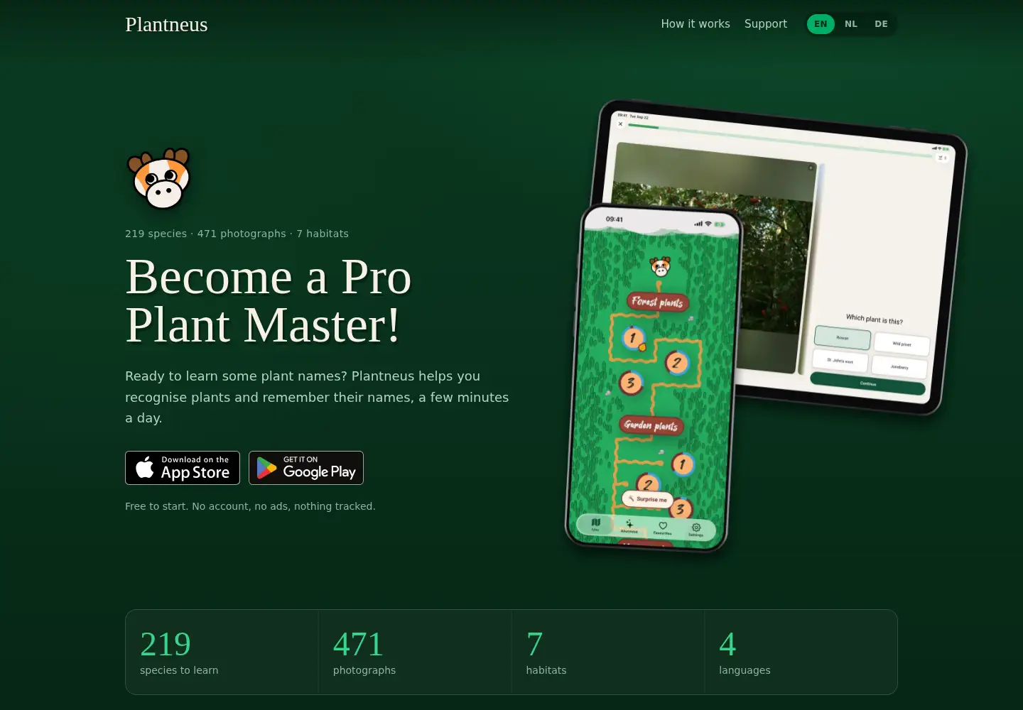 Captured homepage of plantneus.com in the current scan