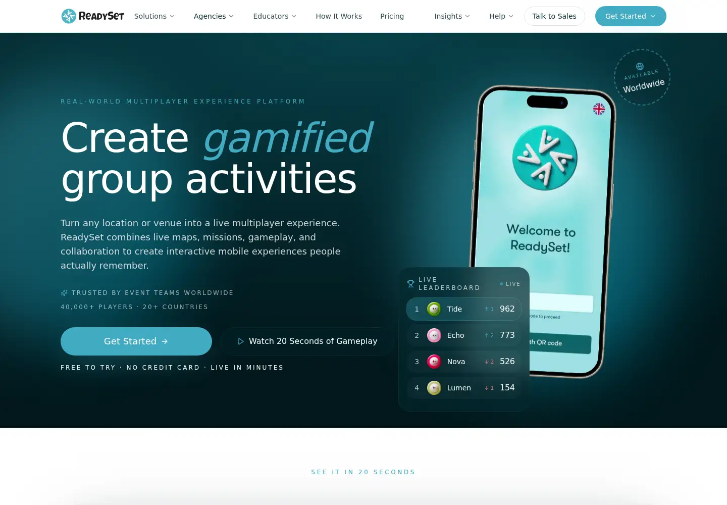 Captured homepage of playreadysetgo.com in the current scan
