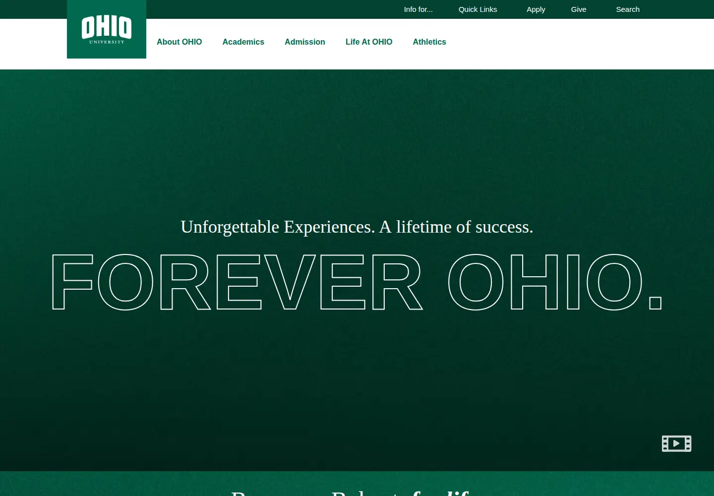 Screenshot of ohio.edu