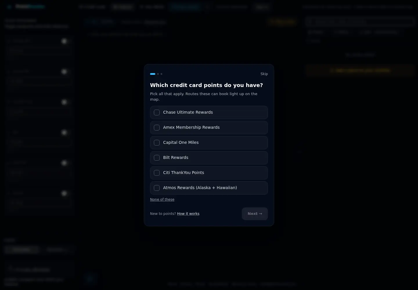 Screenshot of pointroutes.com