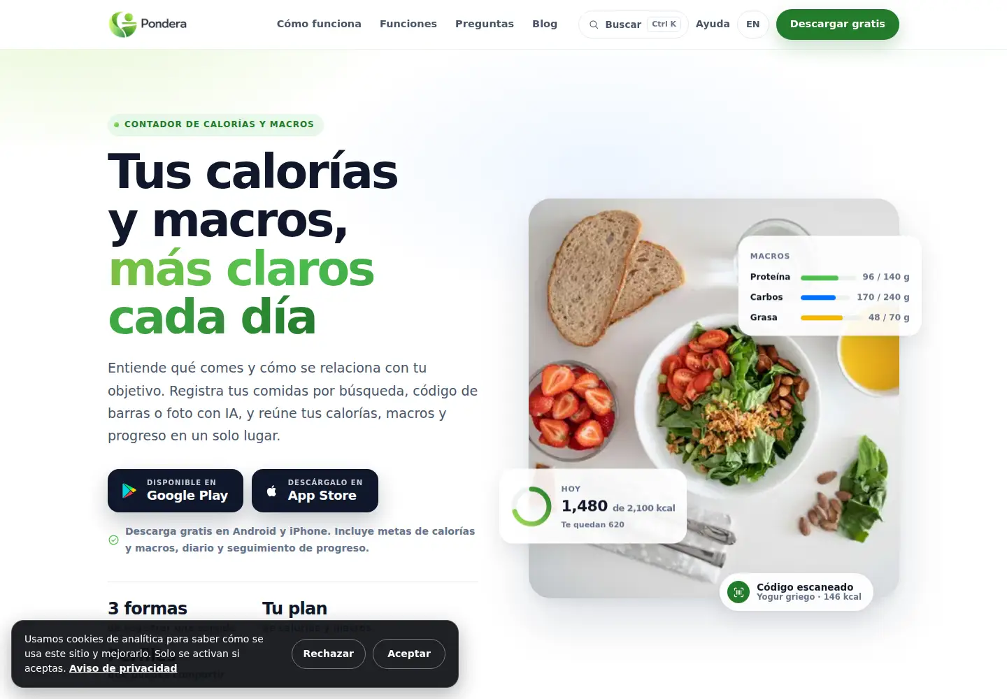 Screenshot of ponderahealth.com