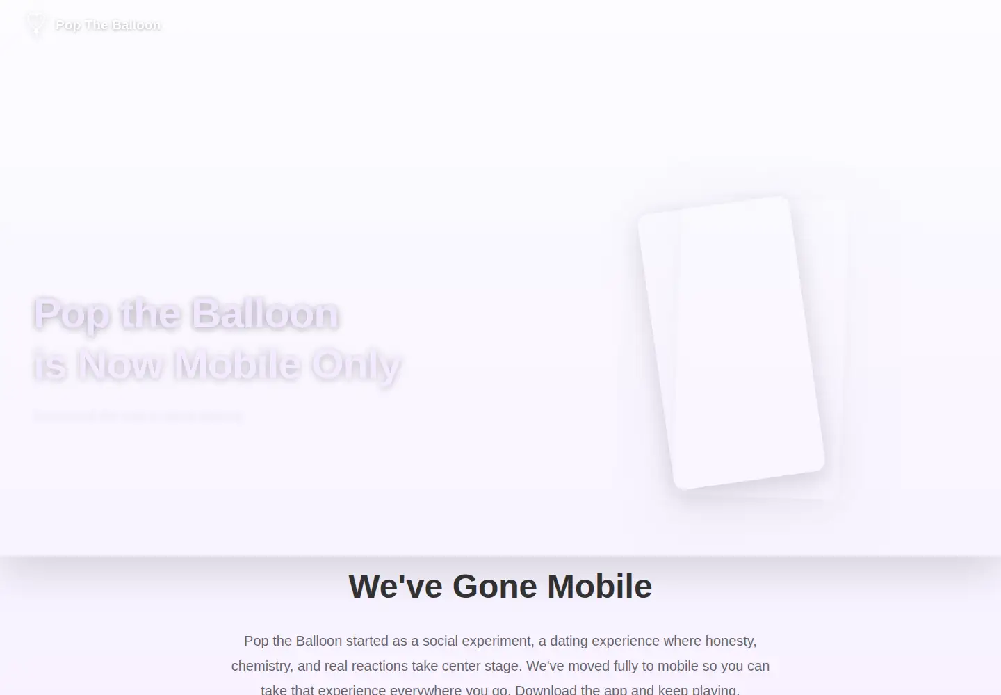 Screenshot of poptheballoonapp.com