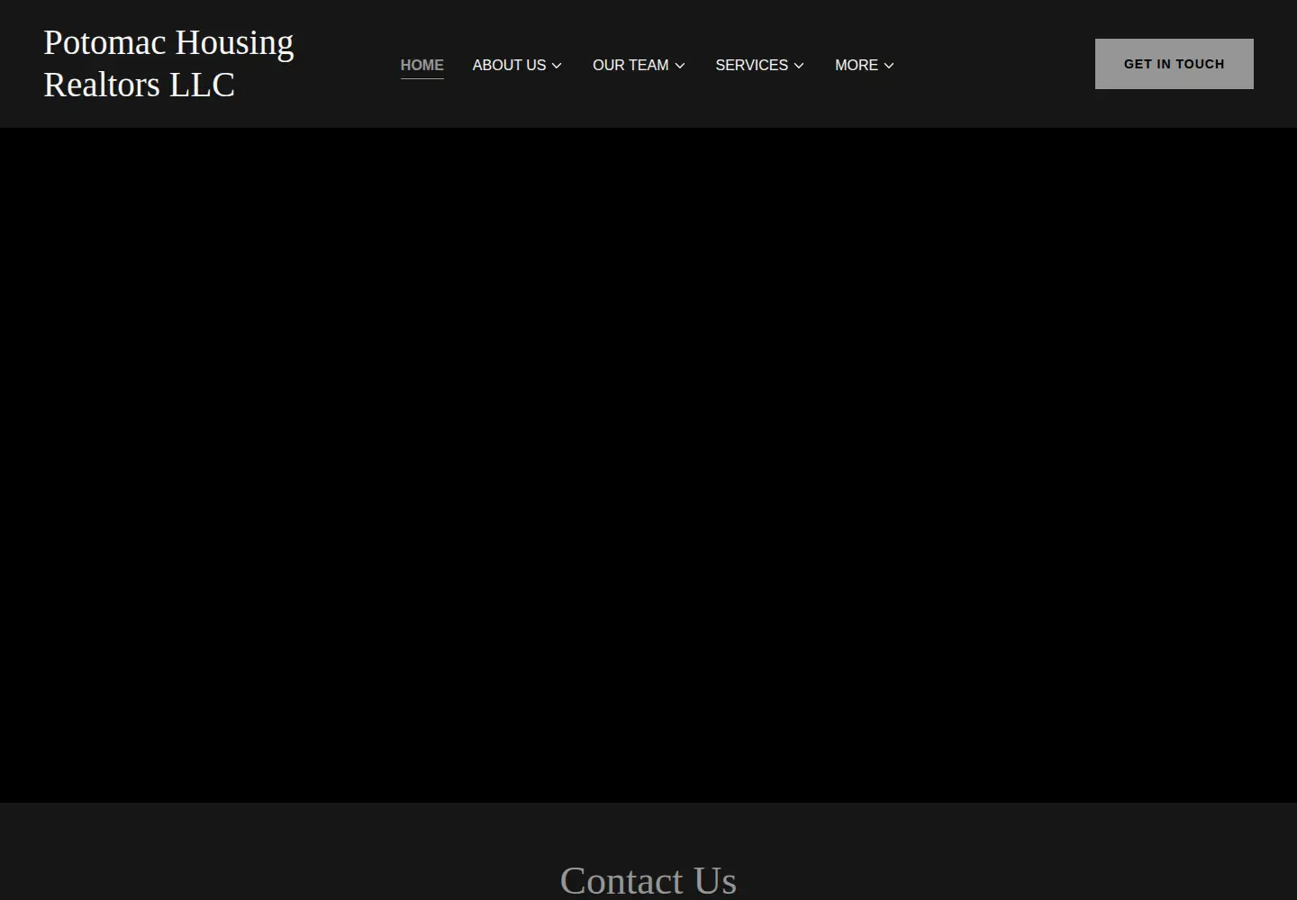 Captured homepage of potomachousingrealtorsllc.com in the current scan