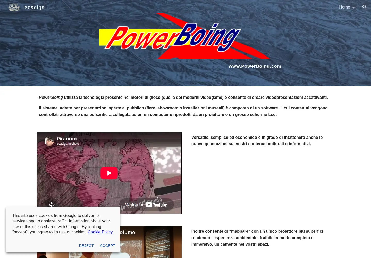 Screenshot of powerboing.com