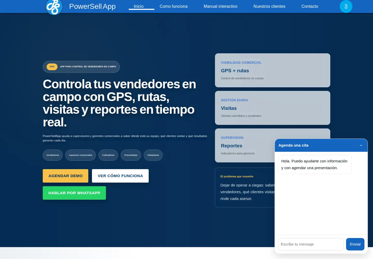 Captured homepage of powersellapp.com in the current scan
