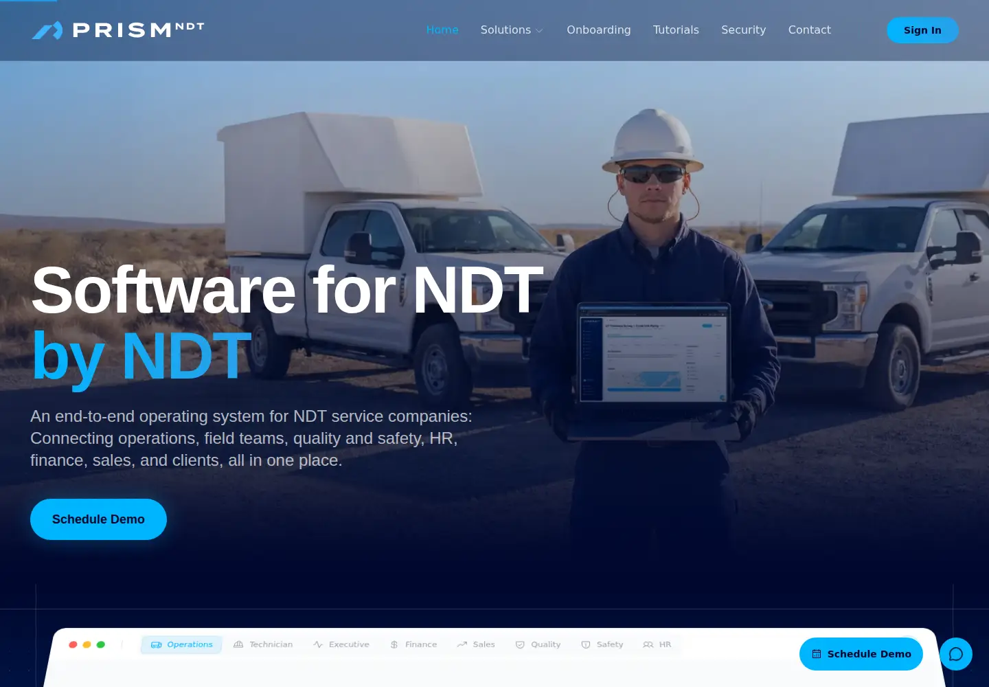 Screenshot of prismndt.com