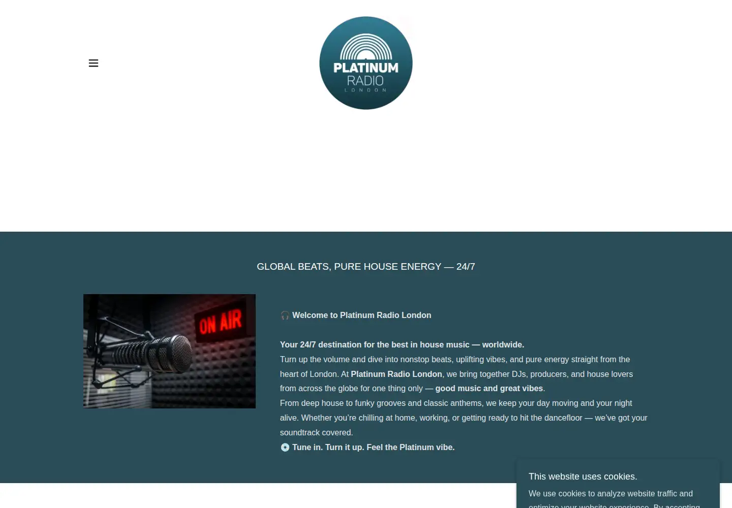 Captured homepage of prllive.com in the current scan