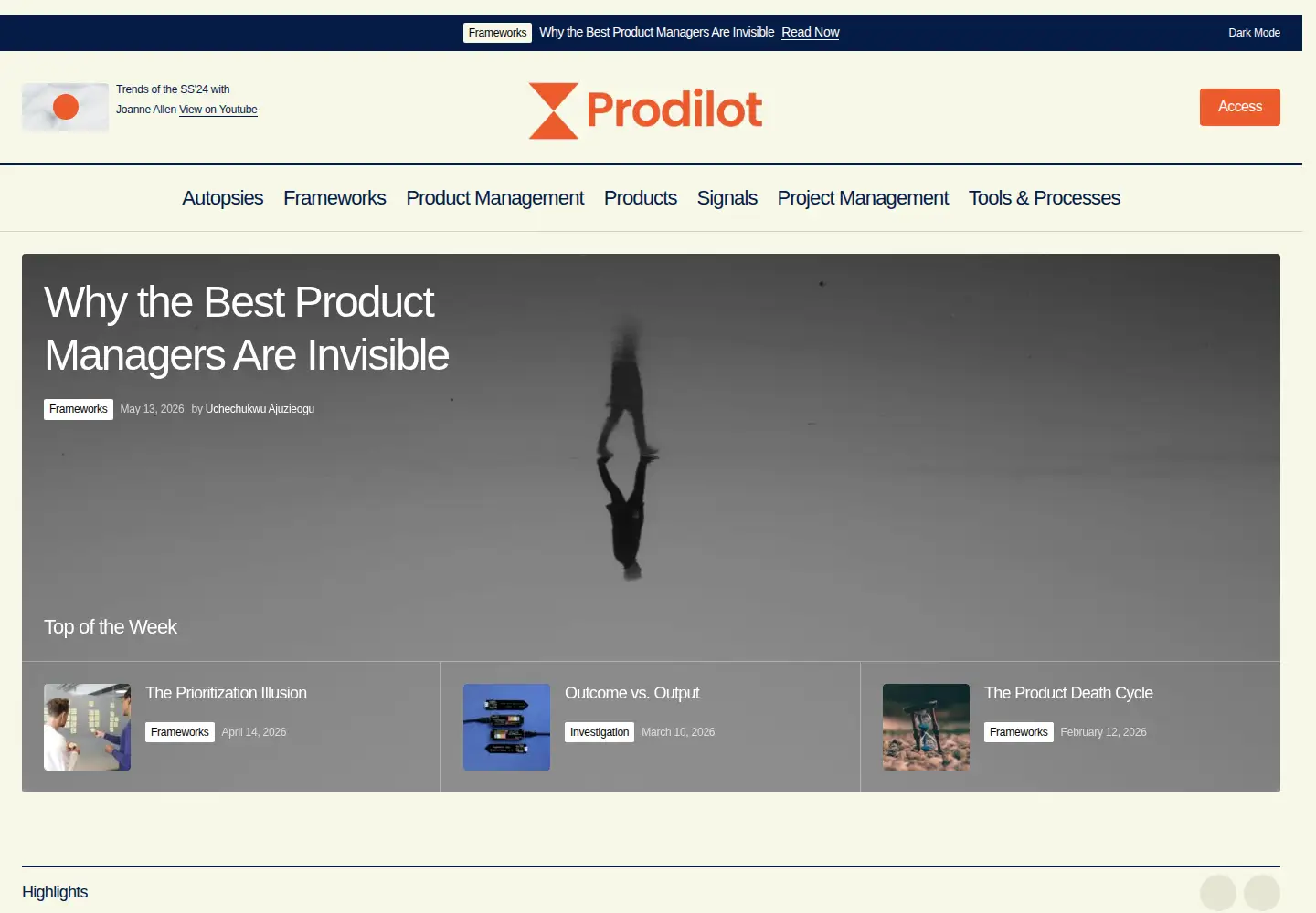Screenshot of prodilot.com