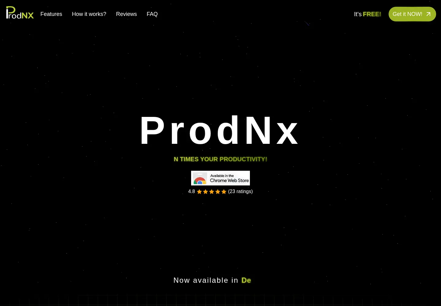 Screenshot of prodnx.com