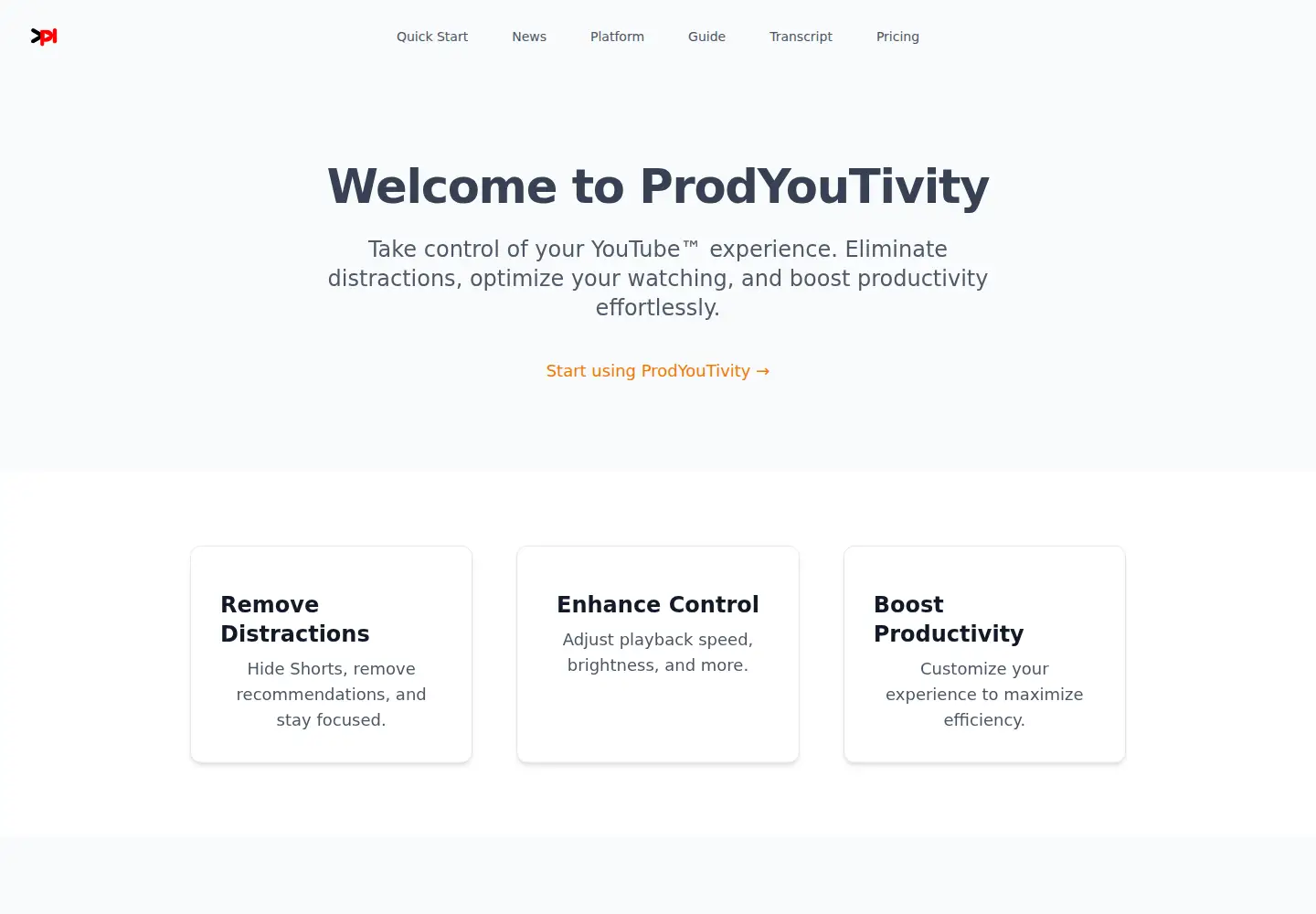 Screenshot of prodyoutivity.com