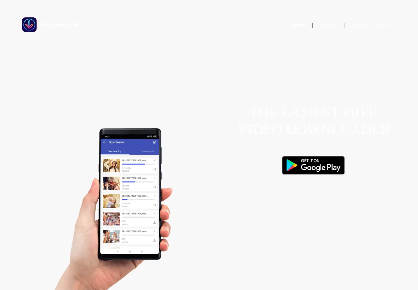 Captured homepage of profastdownloader.com in the current scan