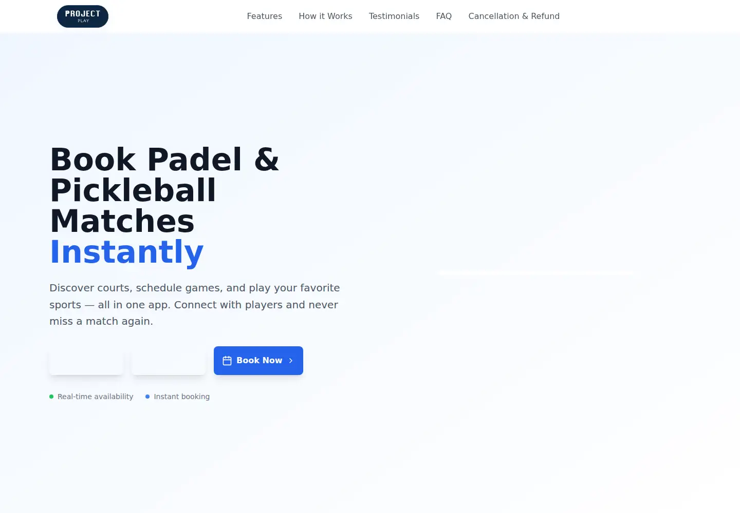 Screenshot of projectplayapp.com