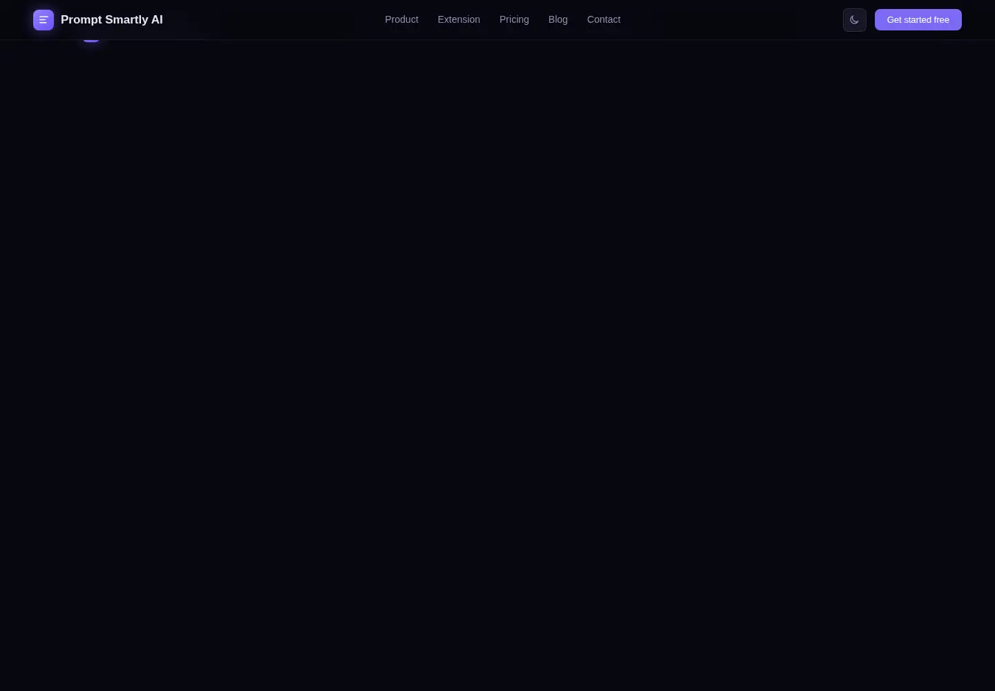 Screenshot of prompt-smartly.com