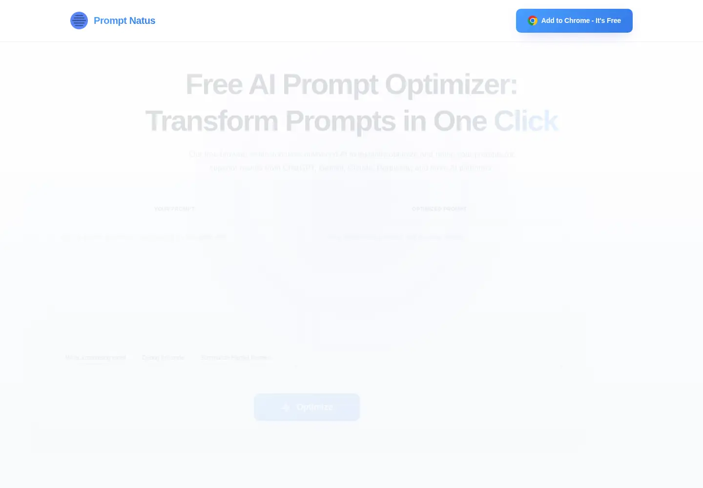 Screenshot of promptnatus.com